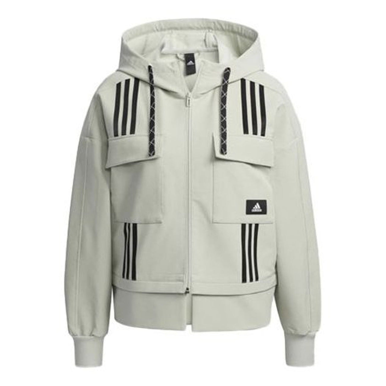 (WMNS) adidas DIY Jacket Asia Sizing 'Green Black' GP0629