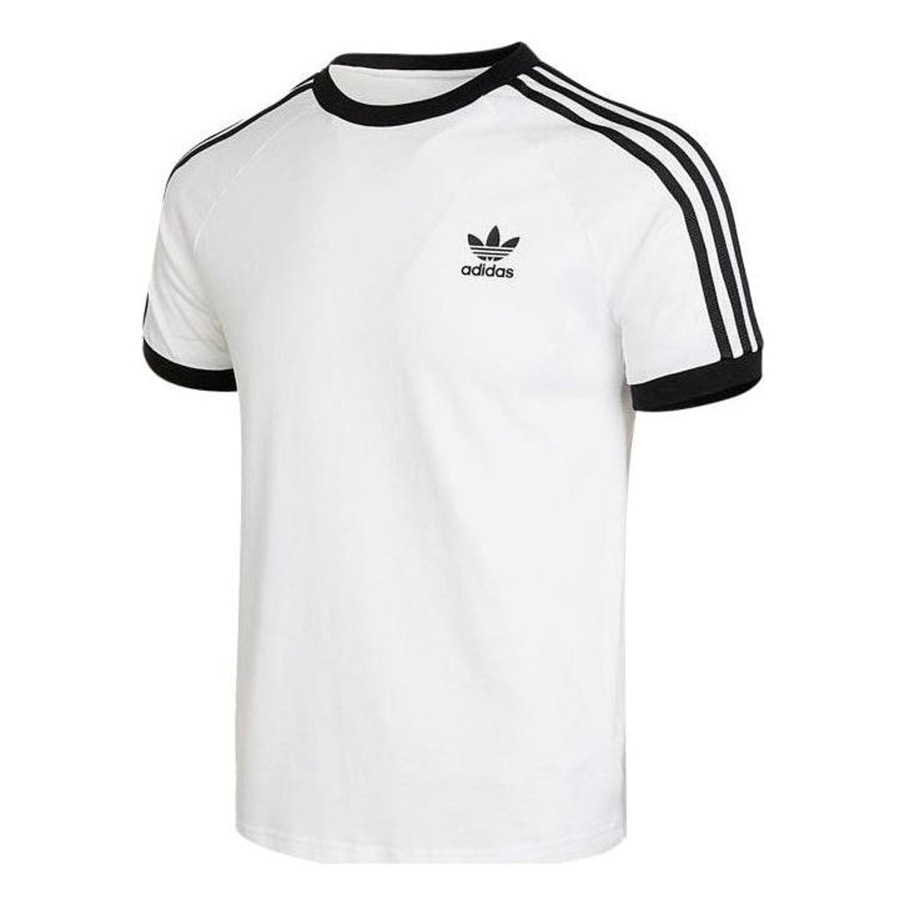(GS) adidas Adicolor 3-Stripes T-Shirt Asia Sizing 'White Black' HK0265