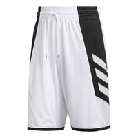 adidas Quick-Dry Basketball Shorts 'White Black' GC8081