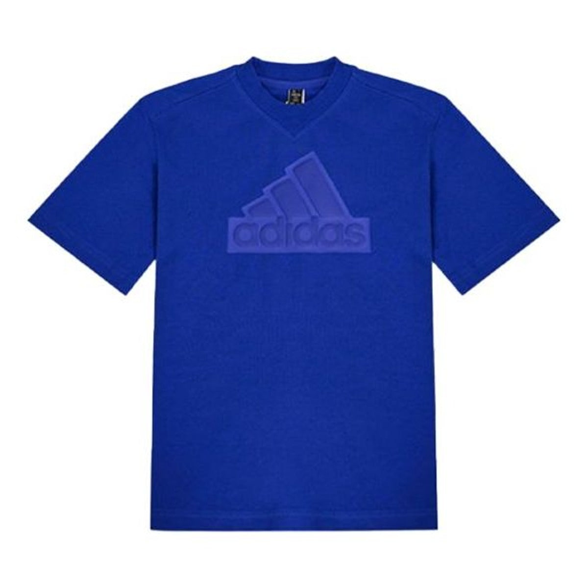 (GS) adidas Future Icons Logo Pique T-Shirt Asia Sizing 'Blue' HR6297