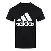 (WMNS) adidas Must Haves Badge of Sport T-Shirt 'Black White' FQ3237