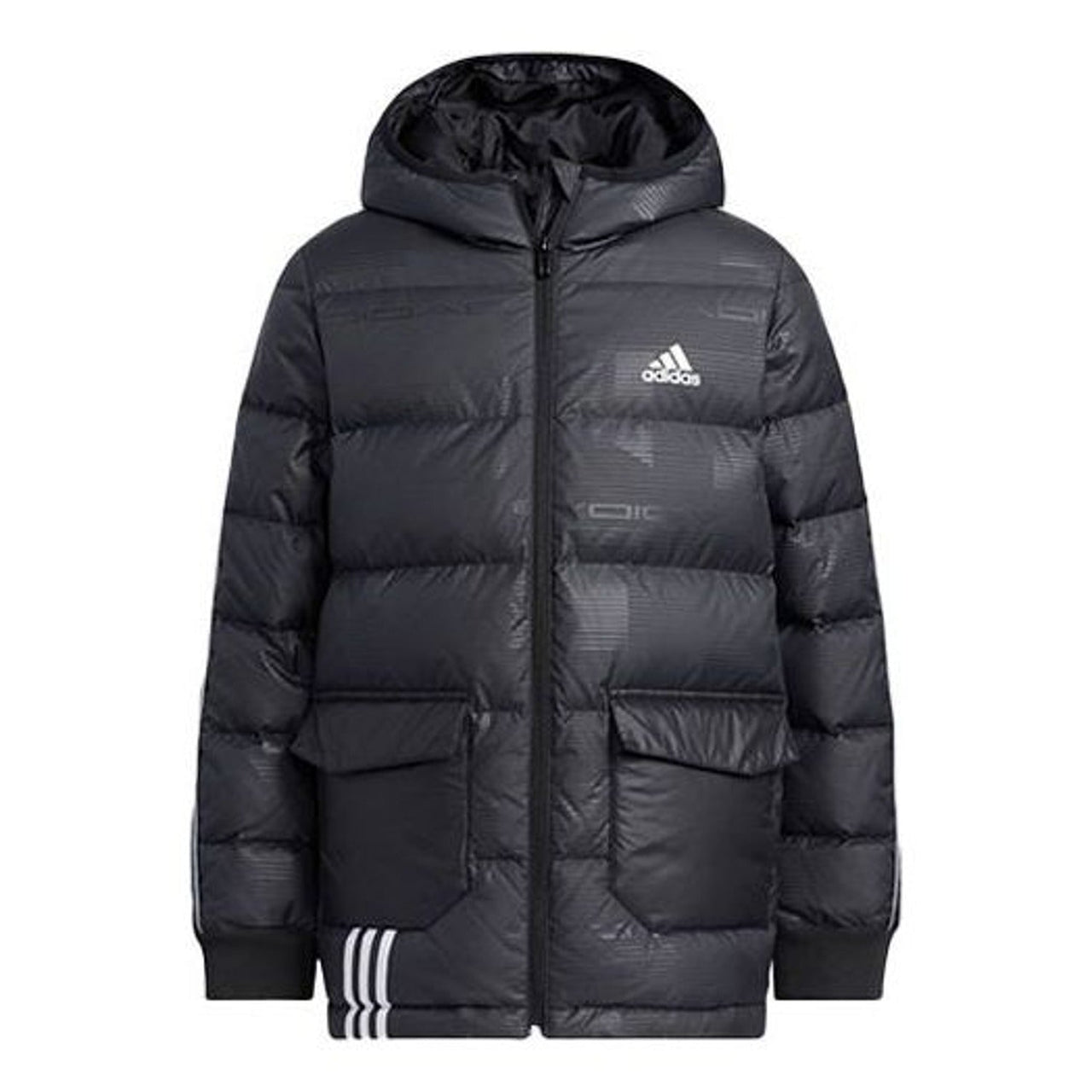 (GS) adidas Insulated Jacket Asia Sizing 'Black' H45038