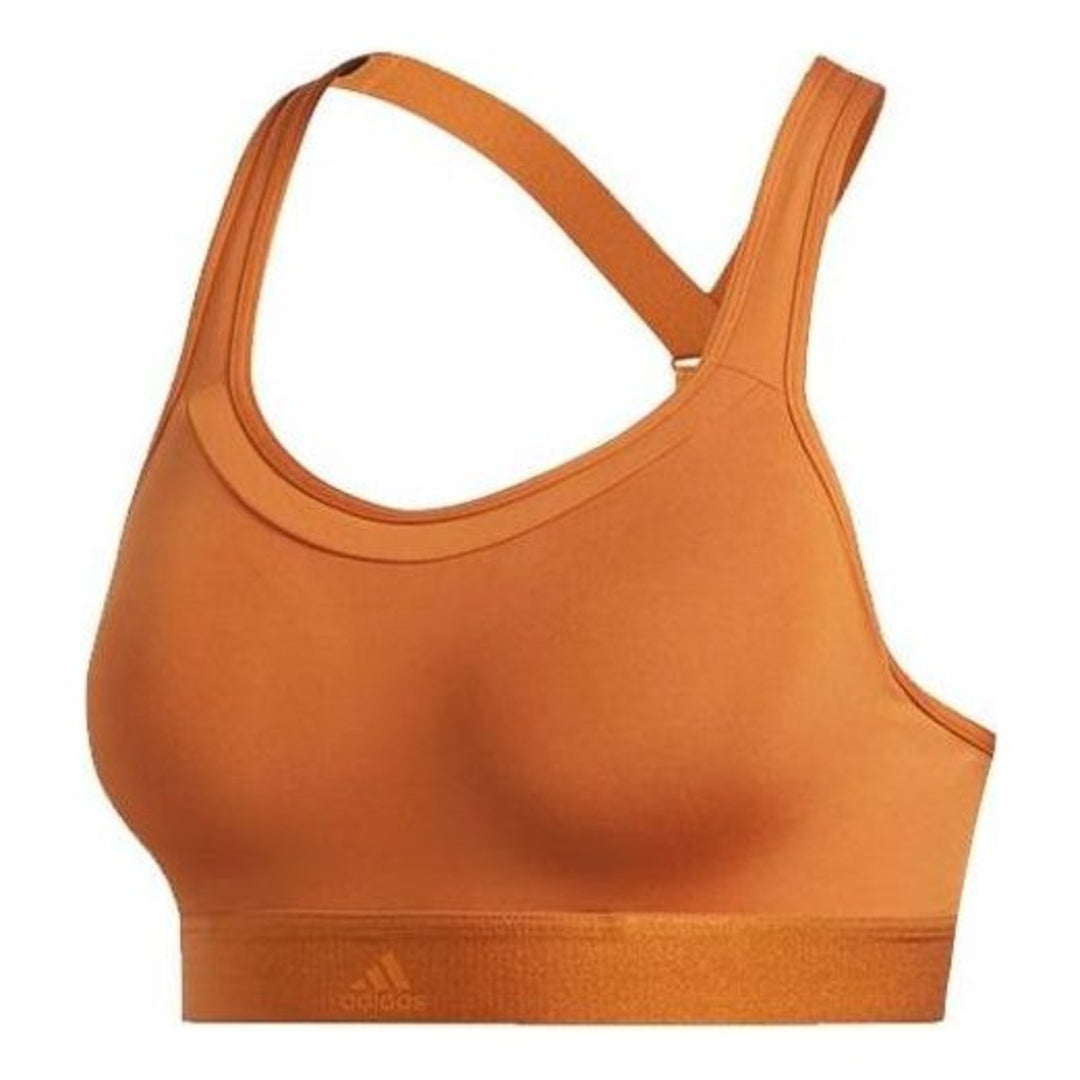 (WMNS) adidas Stronger For It Racer Bra 'Brown' EA3388