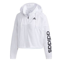 (WMNS) adidas Windbreaker Track Top 'White Black' GD4612