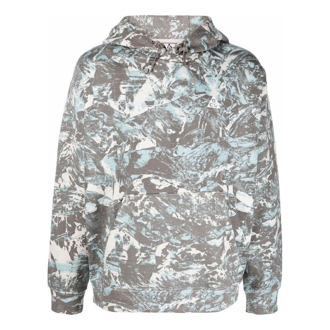 Nike Camouflage Kangaroo Pocket Pullover Hooded Long Sleeves Hoodie Men's Grey DJ1425-072