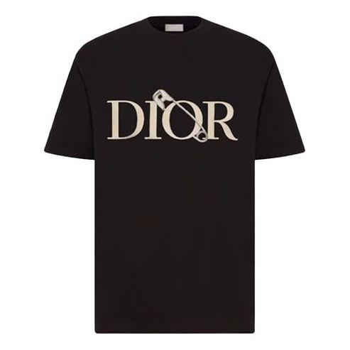 DIOR Knitted Crewneck Short Sleeve For Men Black 043J625B0554-C981