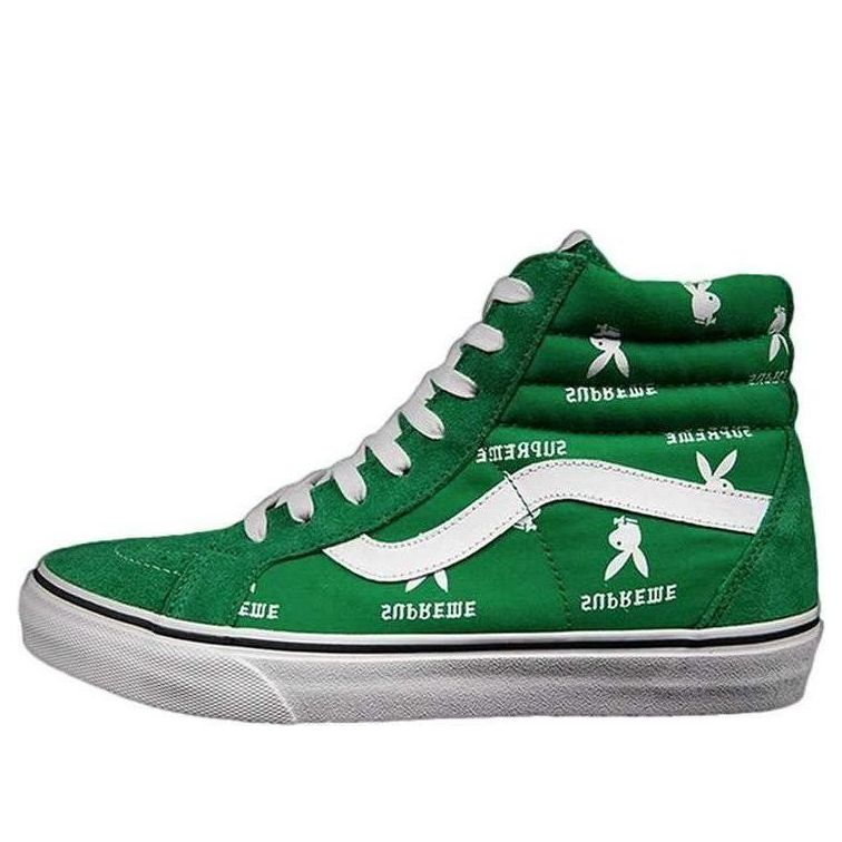 Vans x Supreme x Playboy SK8-Hi Shoes 'Green White' VN-0TVMD7N