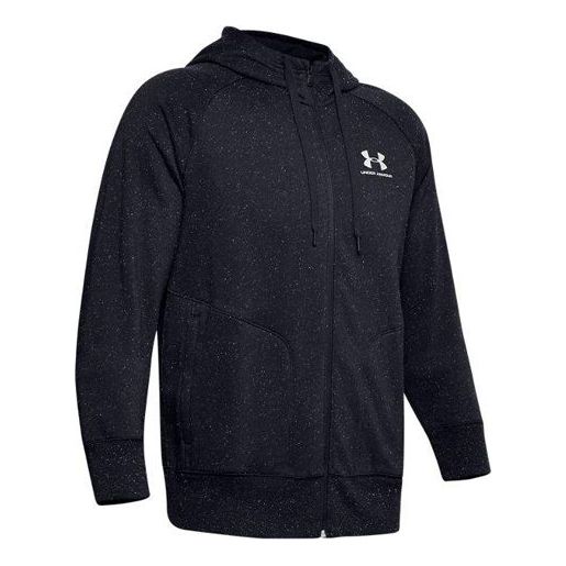 Men's Under Armour UA Fleece Training Sports Jacket Black 1355630-001