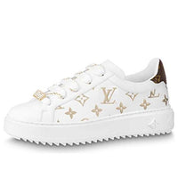 (WMNS) LOUIS VUITTON Time Out Sneakers 'White with Gold Monogram' 1A9HAV