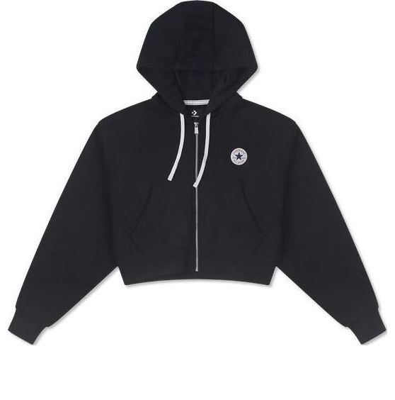 (WMNS) Converse Retro Chuck Hoodie Asia Sizing 'Black' 10026150-A01