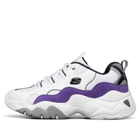 One Punch Man x Skechers D'lites 3.0 Low-Top Running Shoes White/Purple 666165-WPR