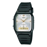 CASIO Quartz Waterproof White Dial Mens White Analog/Digital Combo AW-48HE-7A