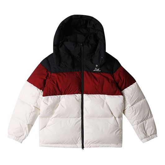 New Balance Winter Warm Puffer Jacket 'White Black Red' NPA43013-BUR