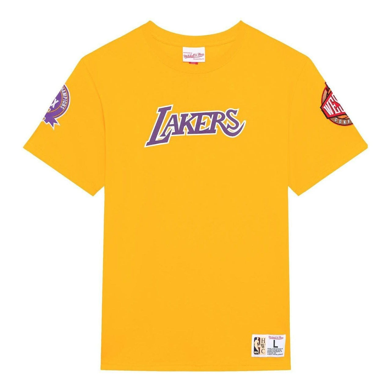 Mitchell & Ness x NBA Origins T-shirt 'Los Angeles Lakers' TCRW4852-LALYYPPPGOLD
