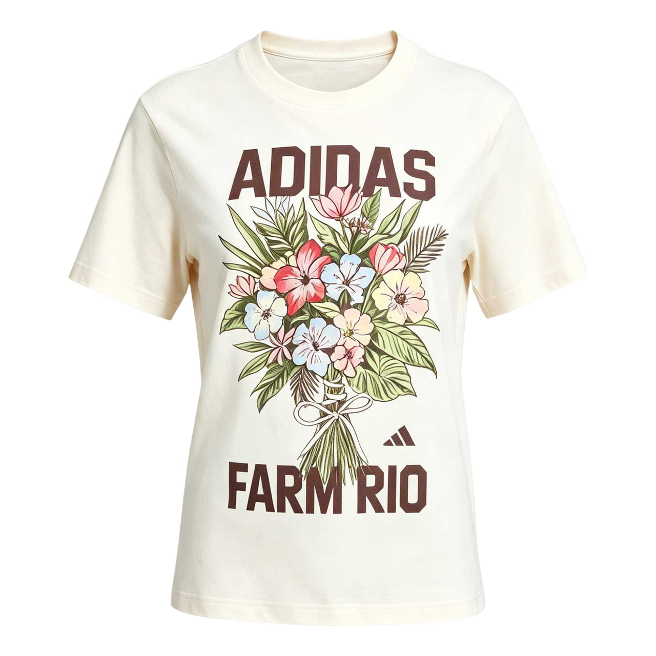 (WMNS) adidas x FARM Rio Graphic T-Shirt Asia Sizing 'White' KR0280