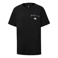 (WMNS) Converse Pocket Round Neck Short Sleeve Black 10020519-001