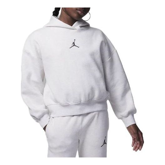 (GS) Air Jordan Girls Overhead Hoodie 'White' 45C695-W6N