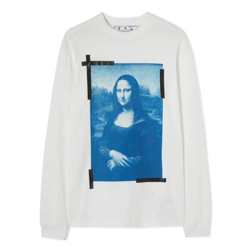 Off-White SS22 Mona Lisa Long Sleeves Ordinary Version White OMAB064C99JER0060145