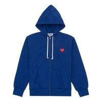 COMME des GARCONS PLAY Red Heart Zip Up Hoodie 'Blue' AZ-T172-051-2