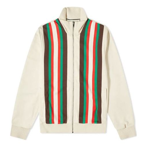 Gucci Plain Knit Zipper Jacket For Men White 615731-XJCFQ-9146