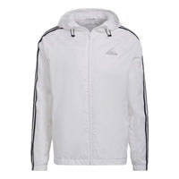 adidas Casual hooded Long Sleeves Jacket White HE4318