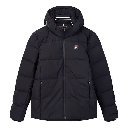 FILA Casual Sport Tat Hoodie Down Jacket Blue F61M948911F