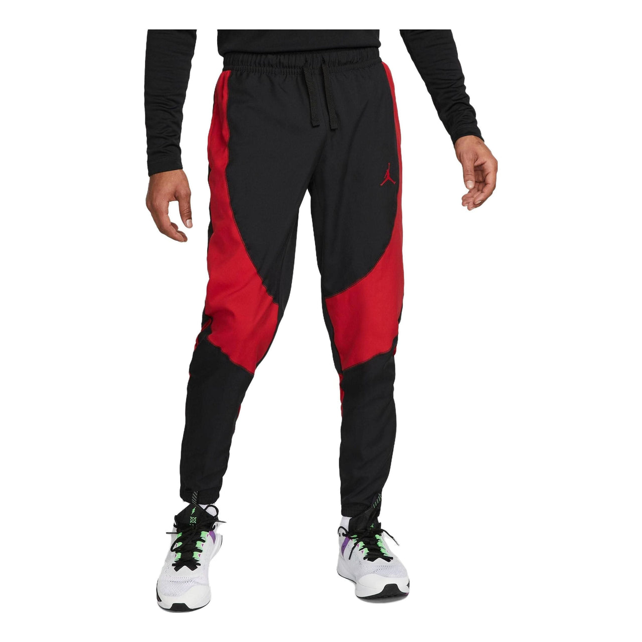 Air Jordan Sport Dri-FIT Woven Pants 'Black Gym Red' DH9073-010
