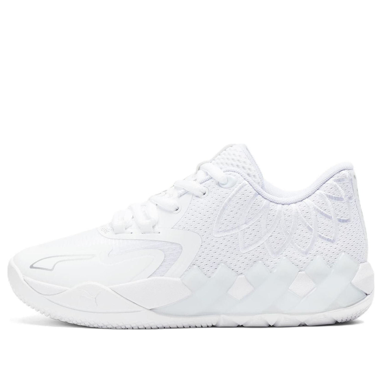 (GS) PUMA MB.01 Low LaMelo Ball 'Team Colors - Triple White' 377368-04
