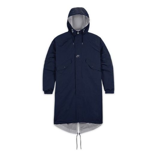 Nike Air x Kim Jones Crossover Reversible mid-length Hooded Jacket US Edition Unisex Blue White Bluewhite DC9982-451