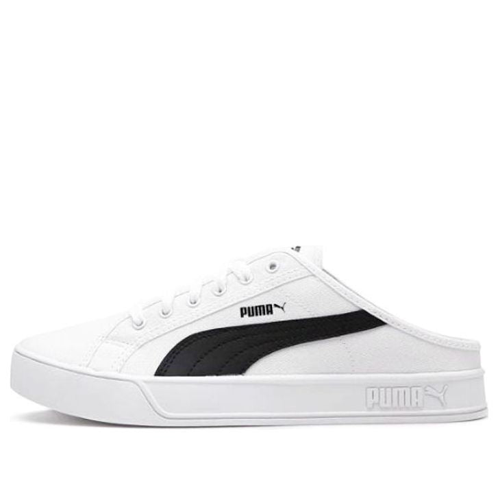 PUMA Smash Vulc Mule White/Black 309680-01