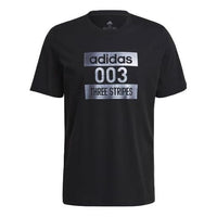 adidas Sports Round Neck Pullover Short Sleeve Black GL3260