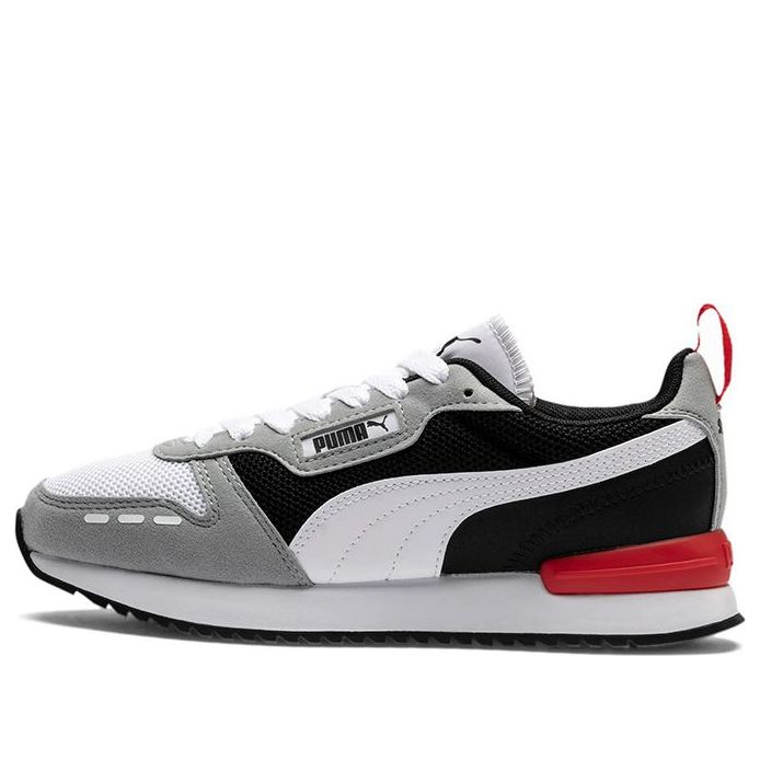 (GS) PUMA R78 Low Top Running Shoes Black/Grey/White 373616-09