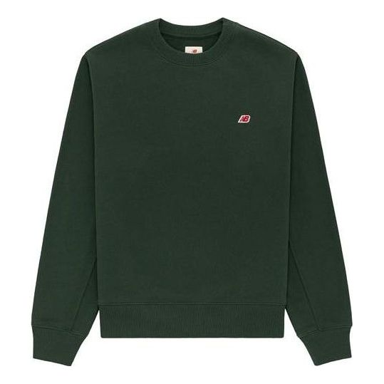 New Balance MADE in USA Core Crewneck Sweatshirt Asia Sizing 'Midnight Green' MT21541-MTN