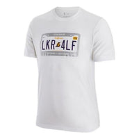 Nike Front Logo Short Sleeves Tee 'White Lakers License' DR6569-100