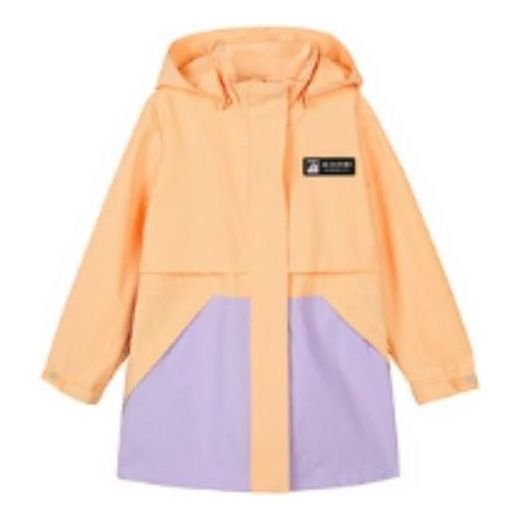 (GS) Skechers Sport Long Hooded Jacket 'Orange Purple' L123G016