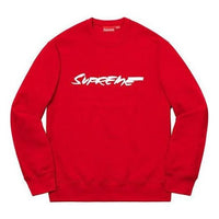 Supreme Futura Logo Crewneck Sweater 'Red White' SUP-FW20-171