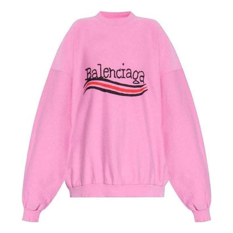(WMNS) Balenciaga FW23 Logo Sweater 'Pink' 720462TNVE81715