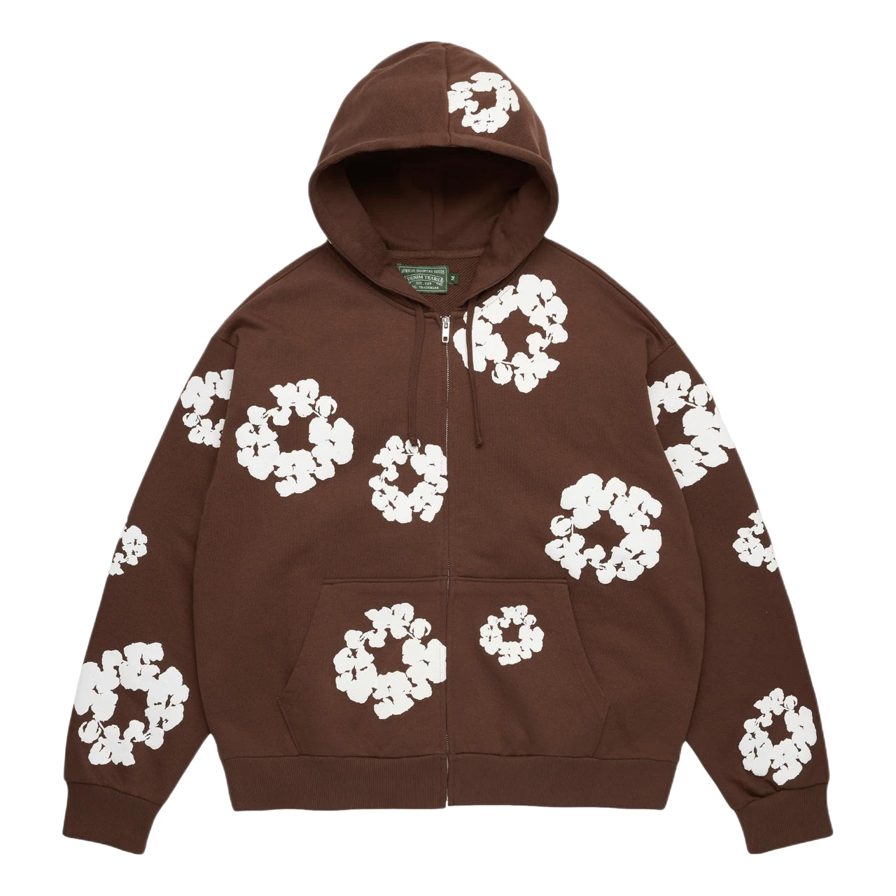 Denim Tears Cotton Wreath Zip Hoodie 'Dark Brown' SS26TZH11413062