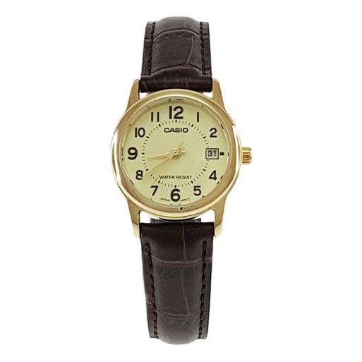 CASIO Quartz Waterproof Gold Analog LTP-V002GL-9BUDF