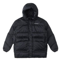(WMNS) Converse Fashion Mid Down Jacket 'Black' 10025220-A02
