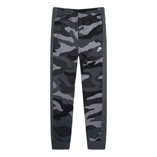 Nike Camouflage Printing jogging Long Pants Black White Camouflage BV3628-022