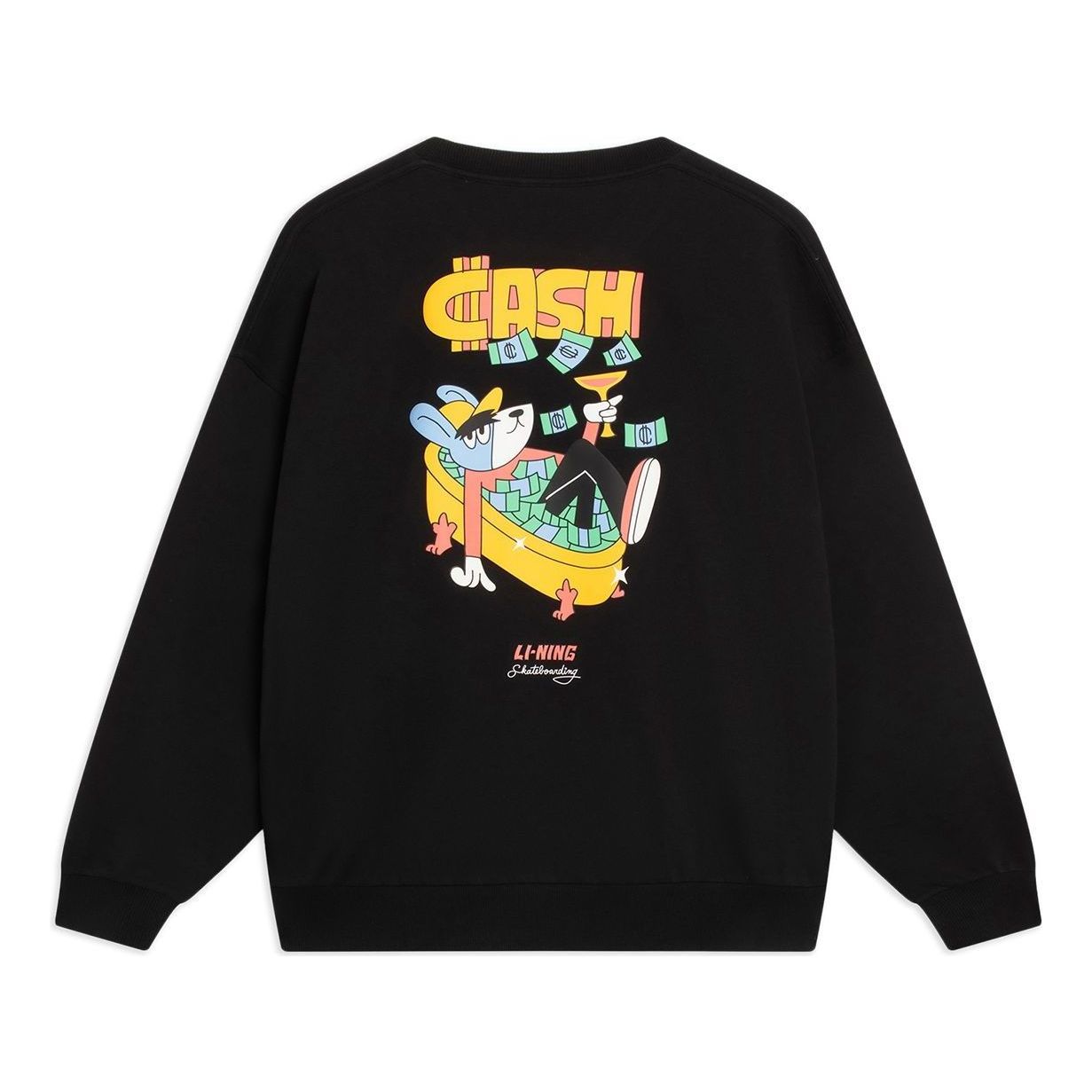 Li-Ning x Pablo Ientile Graphic Pullover 'Black' AWDT163-3