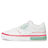 (WMNS) PUMA Cali Star Lights Platform Shoes White/Green/Orange 381609-01