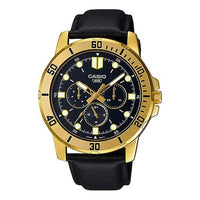CASIO ENTICER Serieses Men's Gold Mens Black Analog MTP-VD300GL-1E