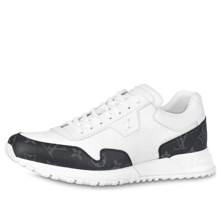 حذاء رياضي Run Away من LOUIS VUITTON باللون الأبيض مع شعار أسود 1A7UMS
