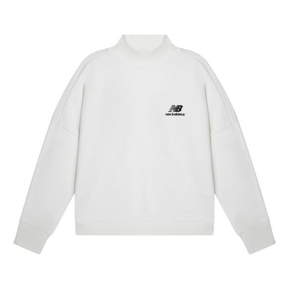 (WMNS) New Balance x JHI Logo Printed Pullover Asia Sizing 'White Black' NCA89012-IV