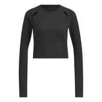 (WMNS) adidas Arknt long sleeve T-shirt Asia Sizing 'Black' JJ1588