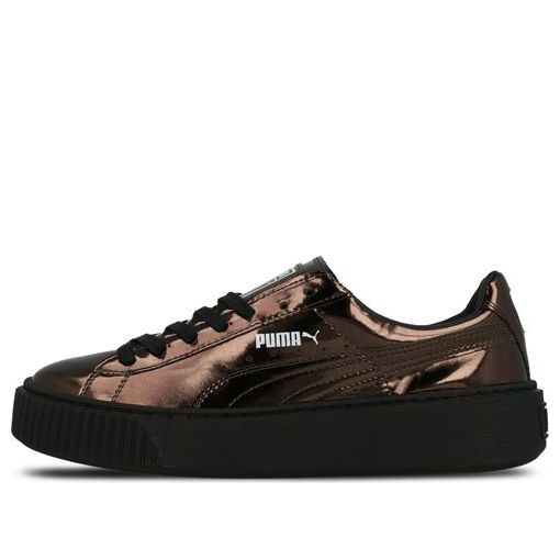 (WMNS) PUMA Basket Platform 'Metallic Bronze' 362339-03
