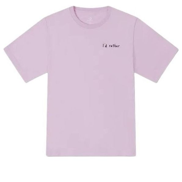 (WMNS) Converse Summer Verbiage T-Shirt Asia Sizing 'Purple' 10027223-A02