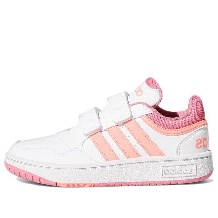 (GS) adidas Hoops Lifestyle Basketball Hook-and-Loop Shoes 'White Rose Tone' GW0434
